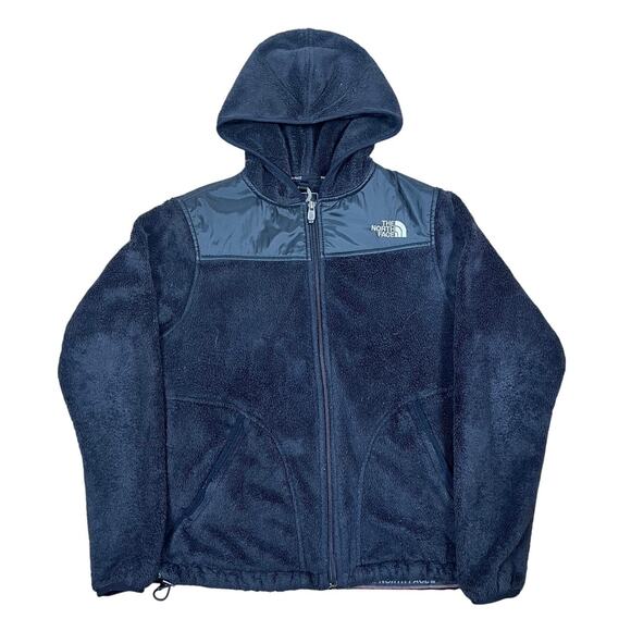 The North Face Hooded Fuzzy Jacket Soft Cozy Black Outdoor Layer Medium - Picture 1 of 7